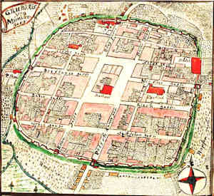 Grundris von Mnsterberg - Plan miasta